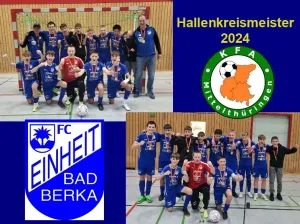 Hallenkreismeister 2024 – FC Einheit Bad Berka